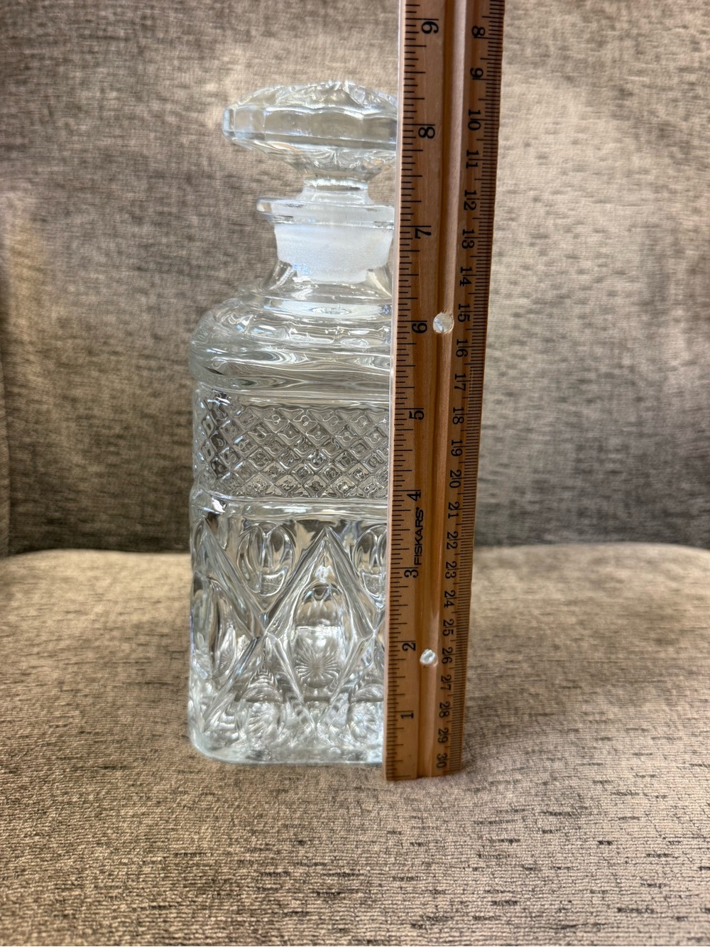 Vintage Imperial Glass "Cape Cod" Square Whiskey Decanter. - Picture 10 of 10